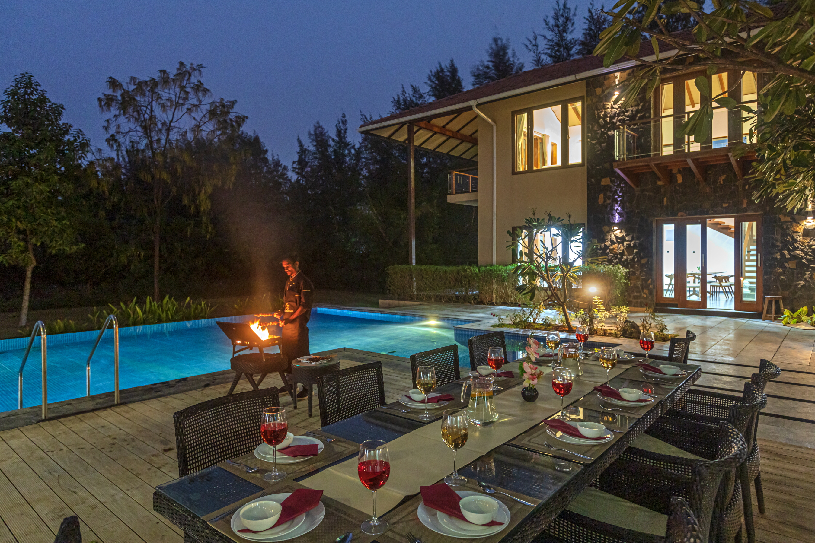 Gazebo Poolside Dining